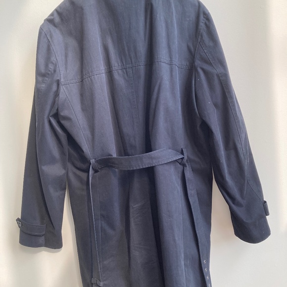 Material London mens blue trench coat (large) - Picture 4 of 5